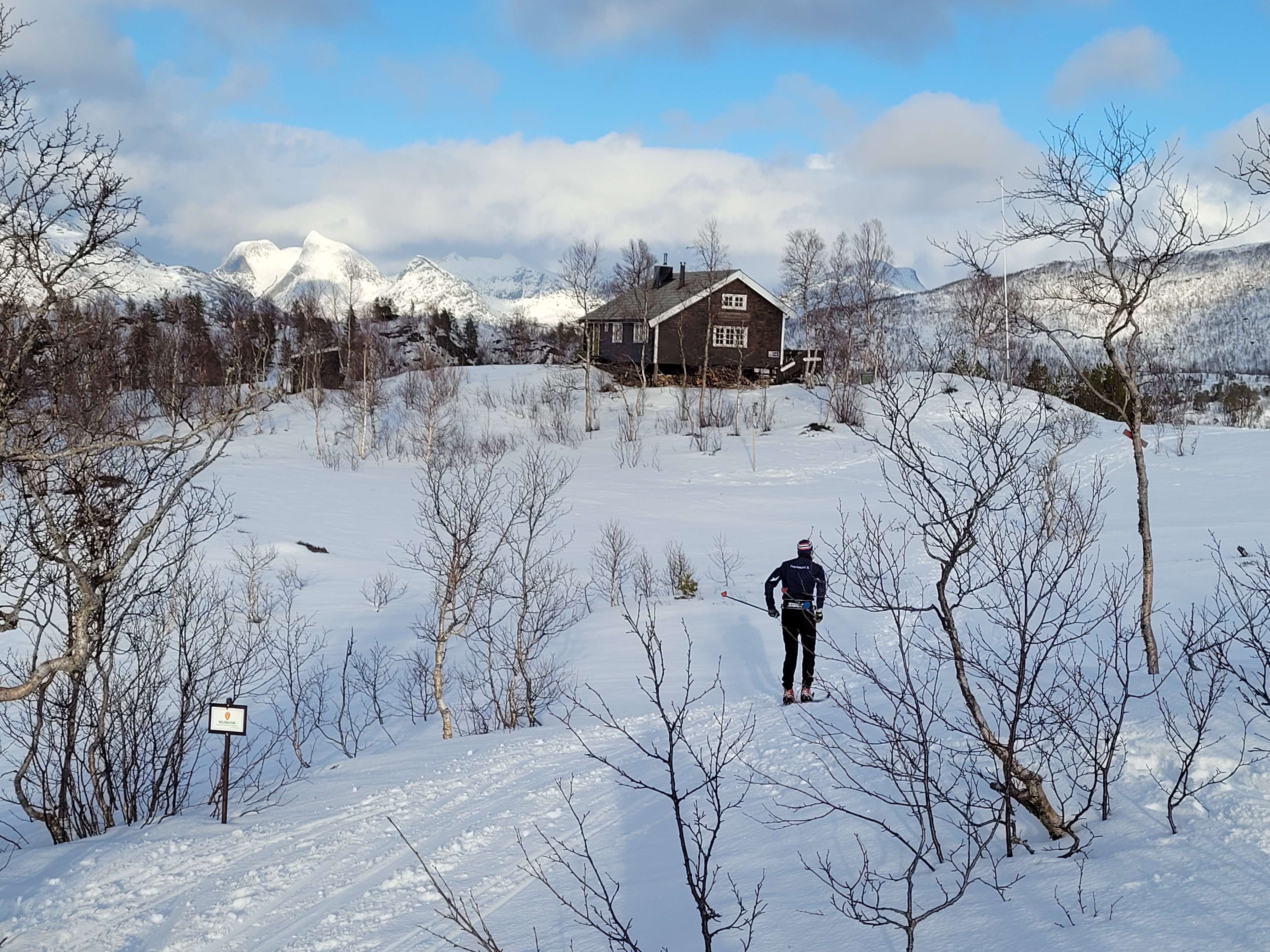Et godt og raskt skiføre inn til Erlingbu Sjunkhatten nasjonalpark den 25 mars