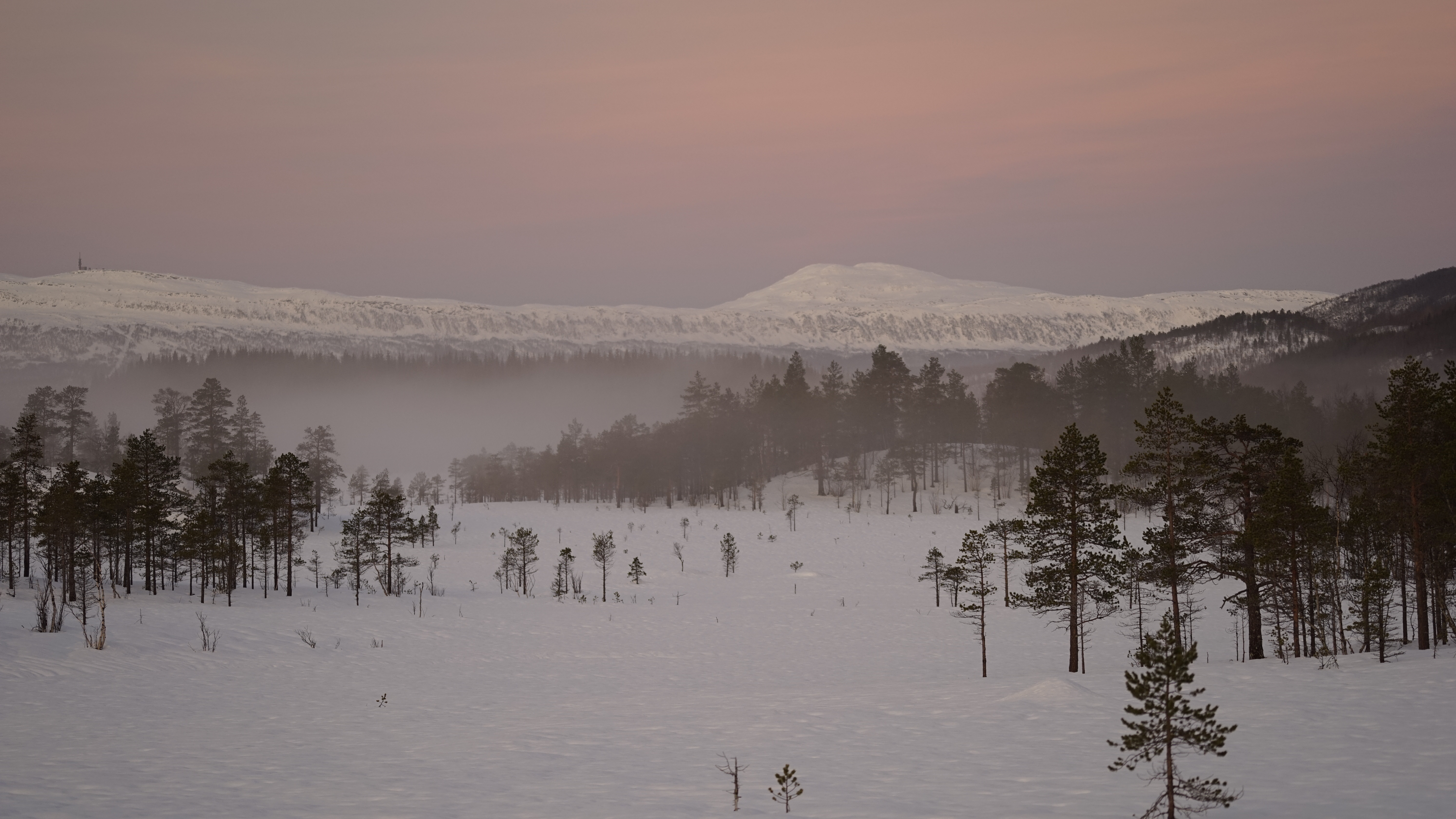 Håfjelltuva og Linken sett fra Melkedalen i  Ballangen