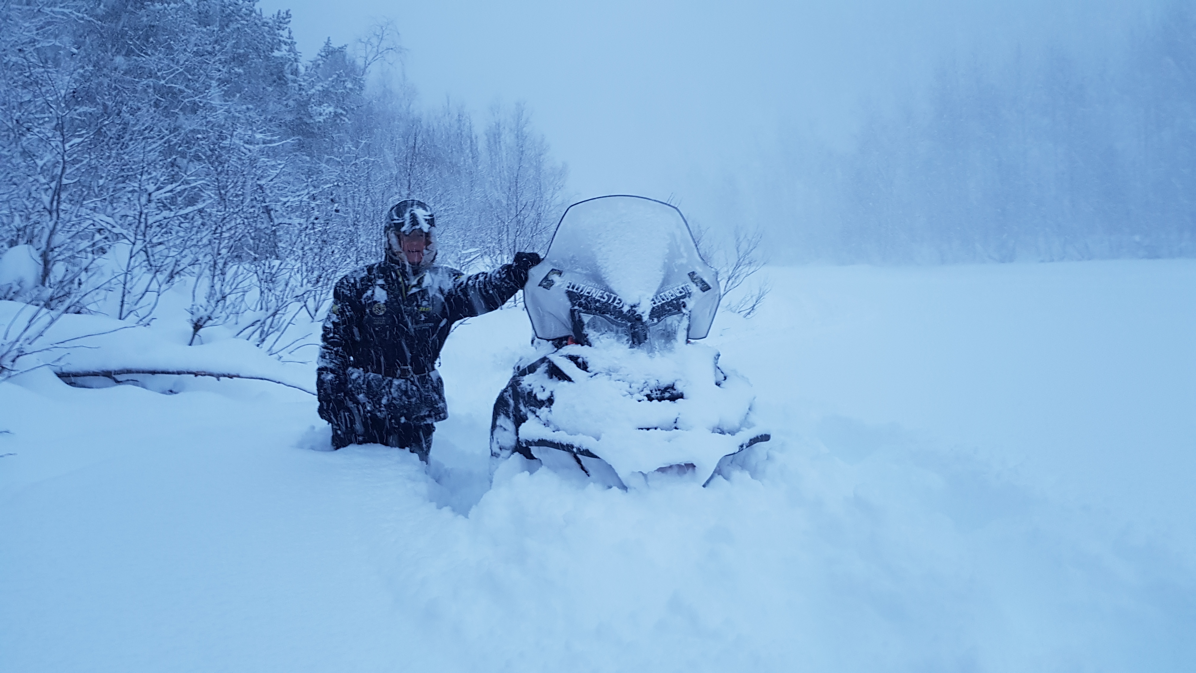 Det er mye snø i Reisadalen