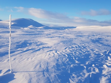Is og snøforhold i fjellet i Nordland og Troms per 1. mars 2019