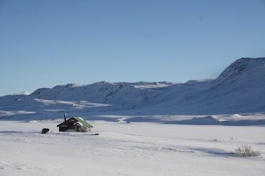 Gammelhytta på Cunojavri i Narvik