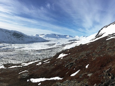 Is - og snøforhold i fjellet i Nordland og Troms 27. april 2017