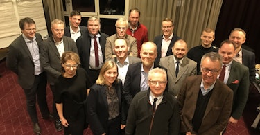 På bildet: Representanter fra Landbruks- og matdepartementet, NIBIO, Statskog SF og Eustafor.