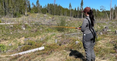 Рахунковий стрижень і iPad — інструменти в полі. Таким чином Конні Йогансен рахуватиме й оцінюватиме трирічних дітей.