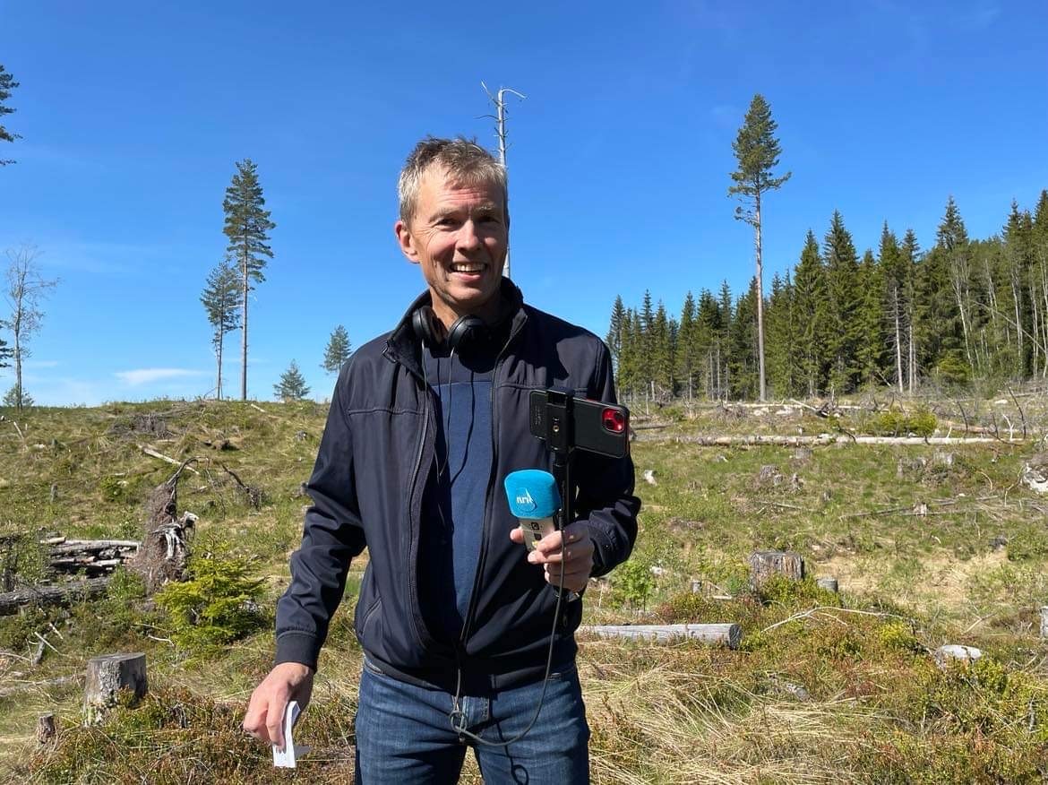 NRK besøkte feltarbeidet i Løten.