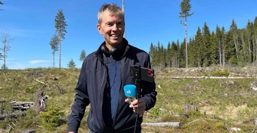 NRK besøkte feltarbeidet i Løten.