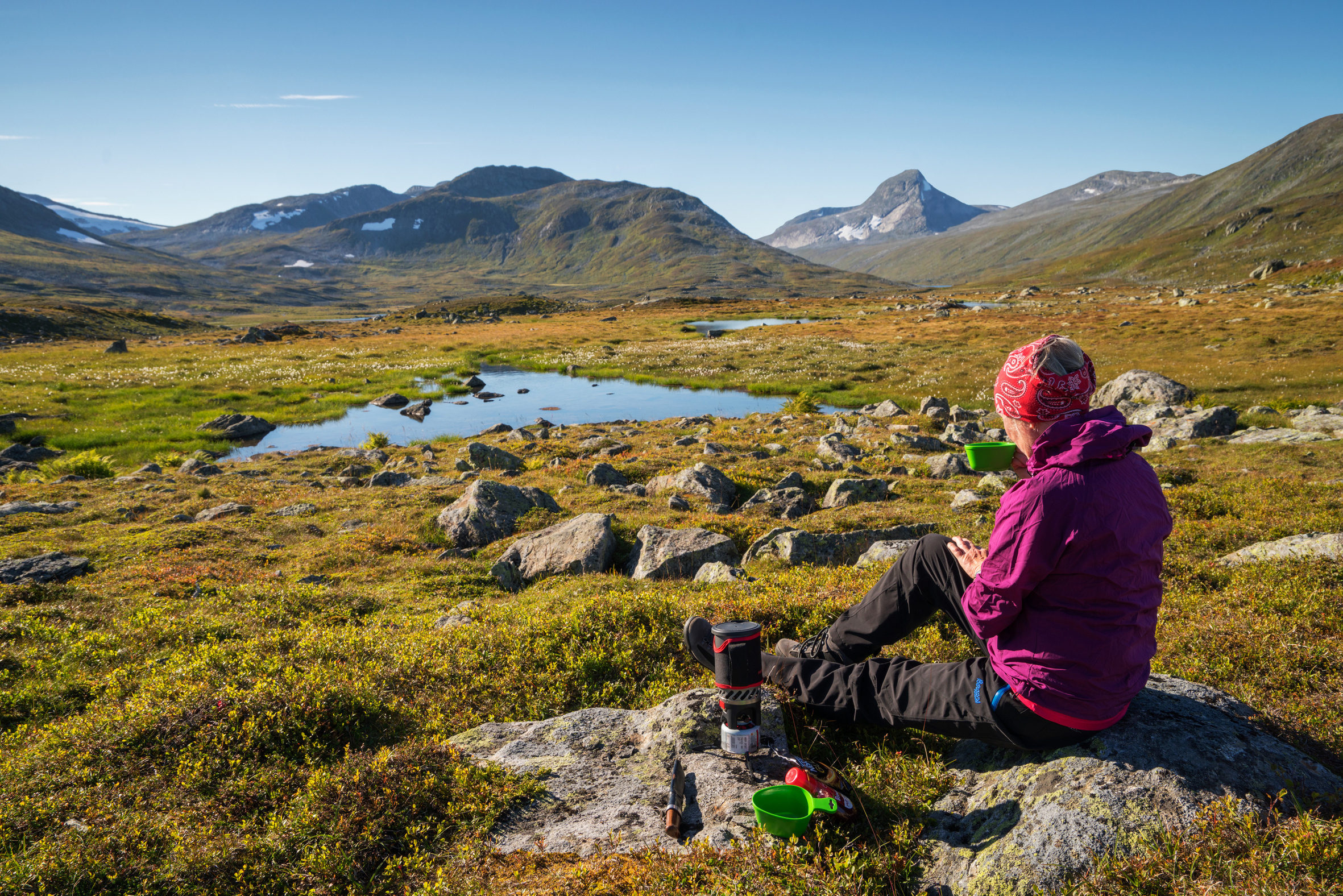 Pause øst for Jetnamen med Jetnamsklumpen i sikte