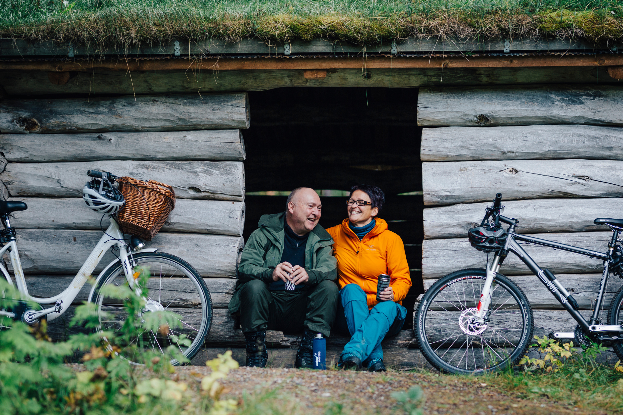 Pause på turen  - syklister