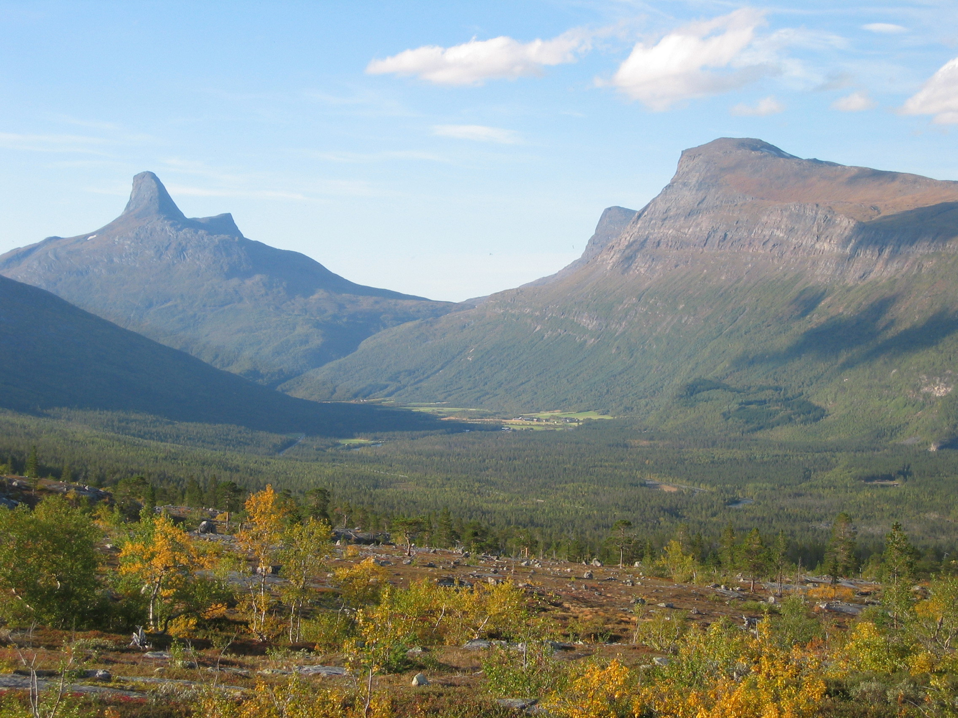 Saltfjellet landskapsvernområde - Solvågtind i bakgrunnen