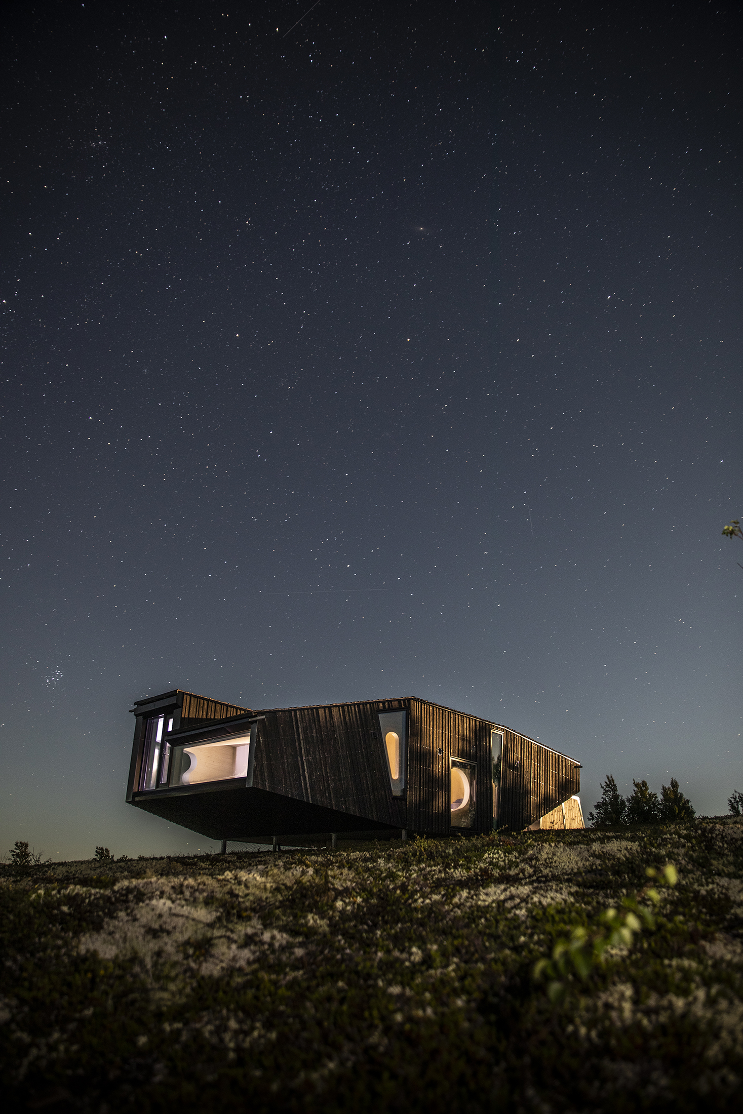 UFOhytta i Hessdalen, Holtålen - med stjernehimmel